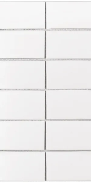 Мозаика Starmosaic Brick & Metro белая керамическая 300х300х6 мм матовая