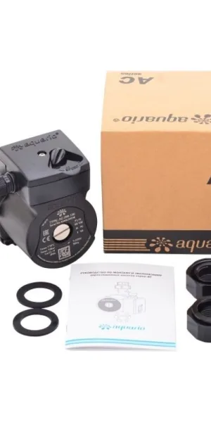 Циркуляционный насос для систем отопления Aquario AC 256-130 DN25 подъем 6 м 130 мм с гайками (5256)