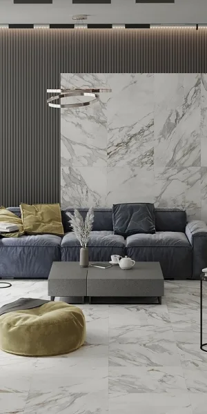 Керамогранит Laparet Calacatta Roma белый полированный 600х600х9 мм (4 шт.=1,44 кв.м)