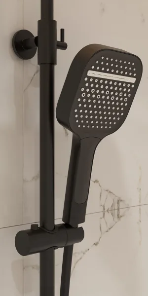 Душевая система Corsa Deco CX с верхним душем с лейкой со смесителем черная (SSFCX330QB)