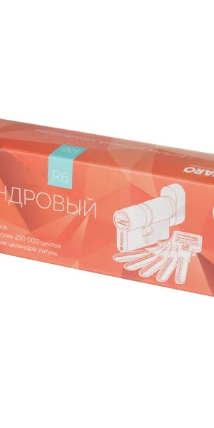 Цилиндр Fuaro R602 90 50х40 мм ключ/вертушка хром