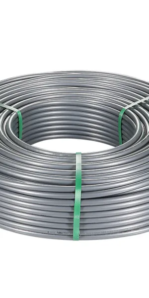 Труба для теплого пола PE-Xa Valtec 20х2,8 мм из сшитого полиэтилена с антидиффузионным слоем EVOH (100 м) серая (VA2028.3.C.100)