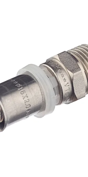 Соединитель прямой VALTEC (VTm.201.N.001604) 16(пресс) х 1/2 НР(ш)