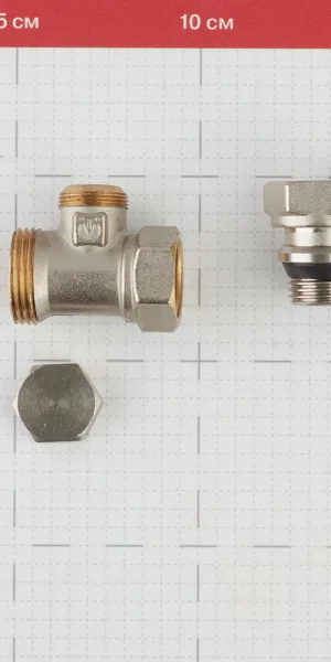 Клапан запорный Valtec 1/2 НР(ш) х 1/2 ВР(г) для радиатора (VT.020.NR.04)