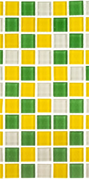 Мозаика Mir Mosaic Natural Color palette зеленая стеклянная 300х300х4 мм глянцевая