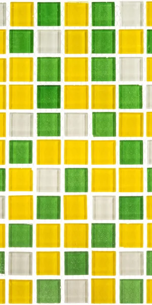 Мозаика Mir Mosaic Natural Color palette зеленая стеклянная 300х300х4 мм глянцевая