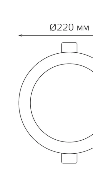 Светильник встраиваемый светодиодный с драйвером белый 26 Вт 4000К IP20 Gauss Elementary Downlight (997520224)