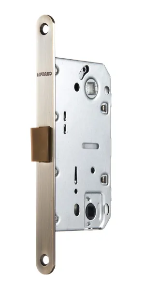 Замок врезной Fuaro PLASTP96WC-50 AB для межкомнатной двери под фиксатор бронза