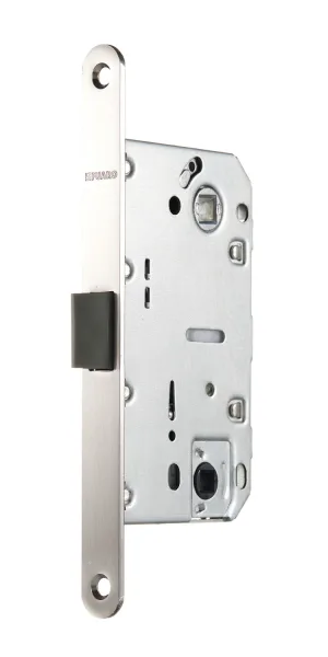 Замок врезной Fuaro PLASTP96WC-50 SN для межкомнатной двери под фиксатор матовый никель