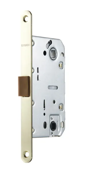 Замок врезной Fuaro PLASTP96WC-50 SG для межкомнатной двери под фиксатор матовое золото