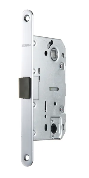 Замок врезной Fuaro PLASTP96WC-50 SSC для межкомнатной двери под фиксатор сатинированный хром