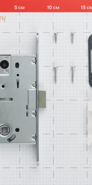 Замок врезной Fuaro PLASTP96WC-50 SSC для межкомнатной двери под фиксатор сатинированный хром