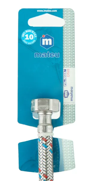 Подводка гибкая для смесителя Mateu 1/2 ВР(г) х М10 штуцер 18 мм 50 см (721050085/THP/678562)