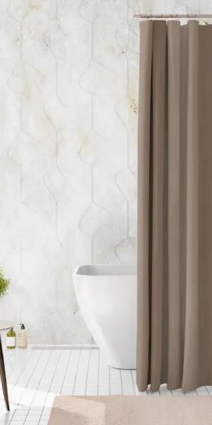 Штора для ванны Delphinium Peva 2000х1800 мм PEVA бежевая (104033)