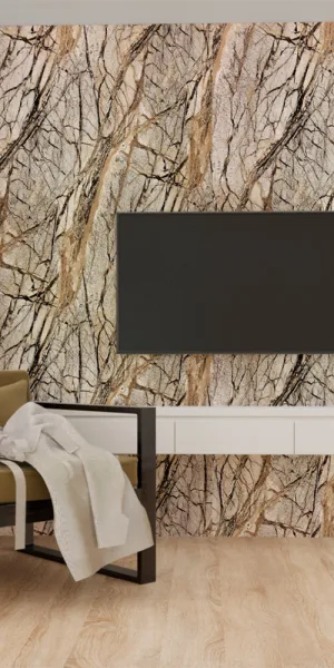 Панель кварцвиниловая 2800х1160х1 мм Stella Marble Light глянцевая нтанзания 3,248 кв.м