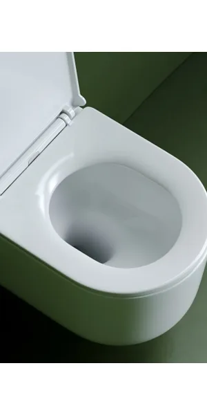 Унитаз подвесной Ceramicanova Ulma безободковый с сиденьем дюропласт микролифт смыв торнадо (CN4006T)