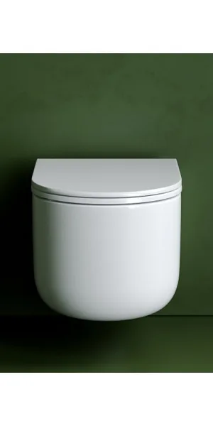 Унитаз подвесной Ceramicanova Ulma безободковый с сиденьем дюропласт микролифт смыв торнадо (CN4006T)
