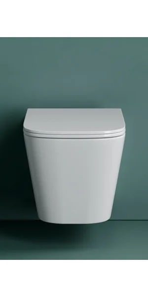 Унитаз подвесной Ceramicanova Union безободковый с сиденьем дюропласт микролифт смыв торнадо (CN4009T)