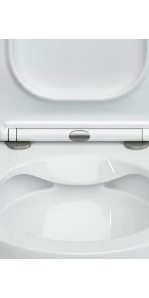 Унитаз подвесной Ceramicanova Play Rimless безободковый с сиденьем дюропласт микролифт (CN3001)