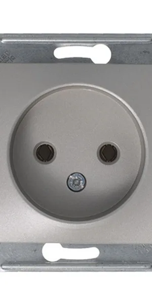 Розетка Systeme Electric Glossa встраиваемая платина (GSL001243)