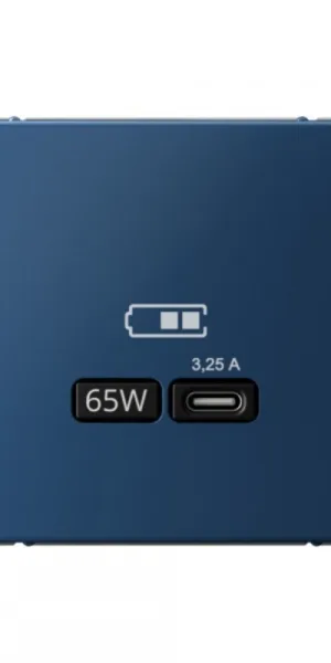 Розетка USB Systeme Electric ArtGallery встраиваемая аквамарин Type-C (SE GAL001127)