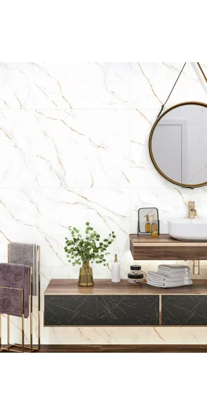 Керамогранит Alma Ceramica Neo Calacatta белый матовый 1200x600x8,5 мм (2 шт.= 1,44 кв.м)