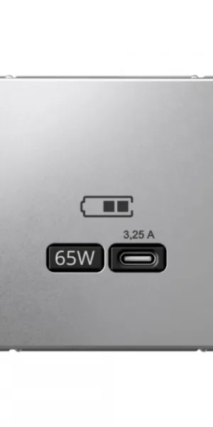 Розетка USB Systeme Electric ArtGallery встраиваемая алюминий Type-C (SE GAL000327)