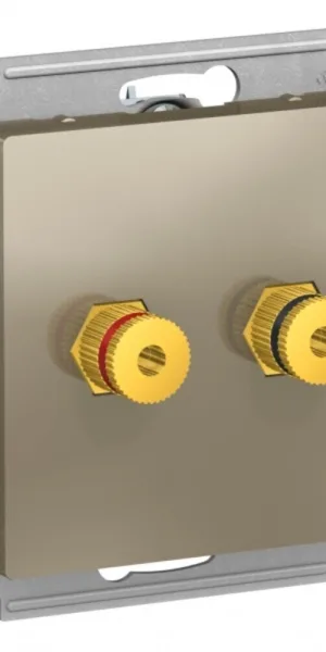 Розетка аудио Systeme Electric AtlasDesign встраиваемая шампань (ATN000587)