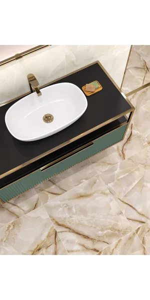 Керамогранит LCM Onyx Royal коричневый полированный 600х600х8 мм (4 шт.= 1,44 кв.м)