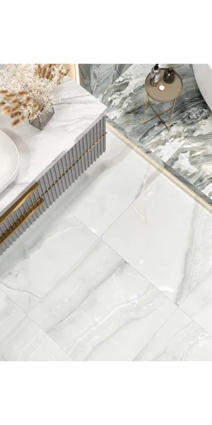 Керамогранит LCM Snow Onyx серый полированный 600х600х8 мм (4 шт.= 1,44 кв.м)