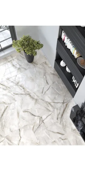 Керамогранит LCM Onyx Royal серый полированный 600х600х8 мм (4 шт.= 1,44 кв.м)