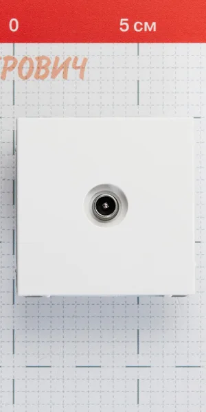 Розетка телевизионная Systeme Electric ArtGallery встраиваемая белая 1DB (GAL000191)