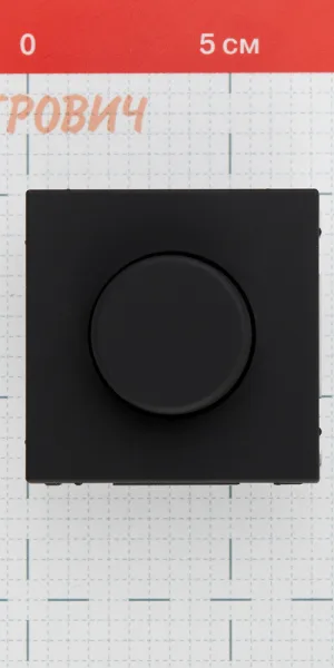 Диммер Systeme Electric ArtGallery поворотно-нажимной встраиваемый карбон (GAL001023)