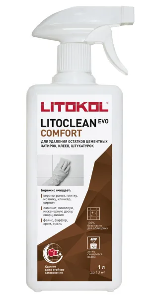 Средство для удаления цементных остатков Litokol Litoclean Comfort Evo 1 л