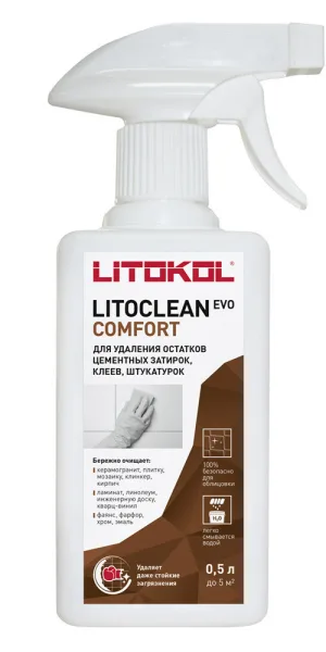 Средство для удаления цементных остатков Litokol Litoclean Comfort Evo 0,5 л