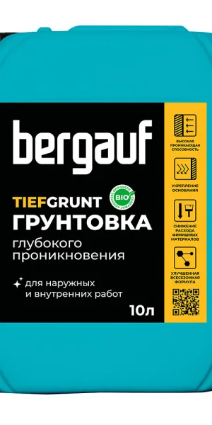 Грунт Bergauf Tiefgrunt глубокого проникновения 10 л