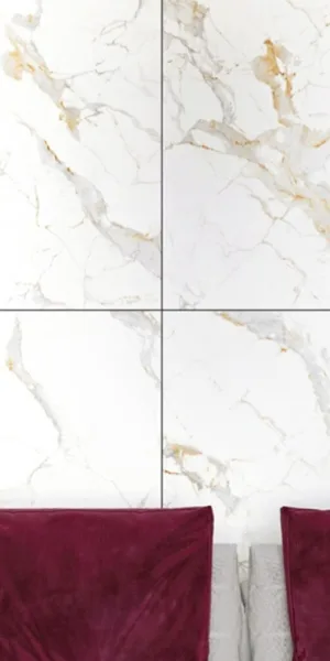 Керамогранит Buono Ceramica Marble белый полированный 1200х600х8,5 мм (2 шт.=1,44 кв.м)