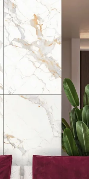 Керамогранит Buono Ceramica Marble белый полированный 1200х600х8,5 мм (2 шт.=1,44 кв.м)