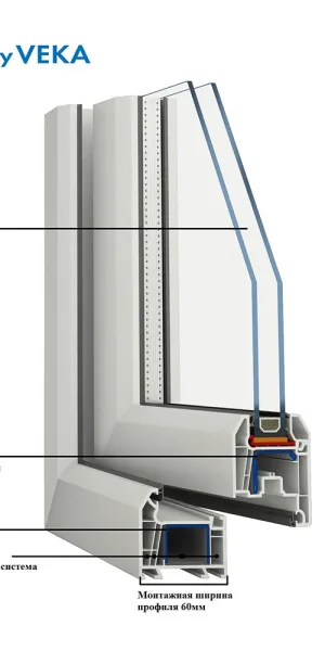 Металлопластиковая дверь VEKA 2050х700 мм алюминиевый порог белая левая стеклопакет