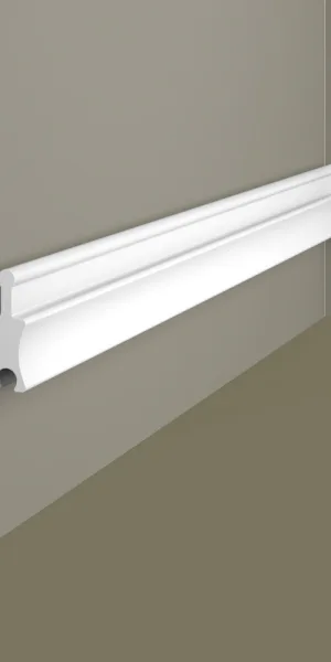 Декоративная рейка из экополимера 50х18х2800 мм Cosca Decor RX008 белая