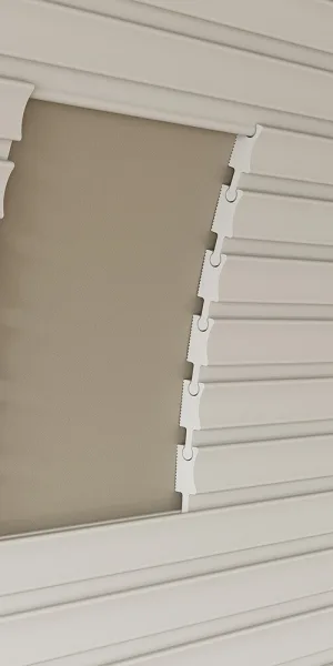 Декоративная рейка из экополимера 50х18х2800 мм Cosca Decor RX008 белая