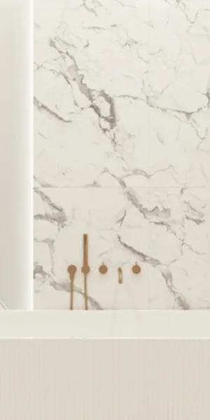 Керамогранит NT Ceramic Marmo белый полированный 1200х600х9 мм (2 шт.=1,44 кв.м)