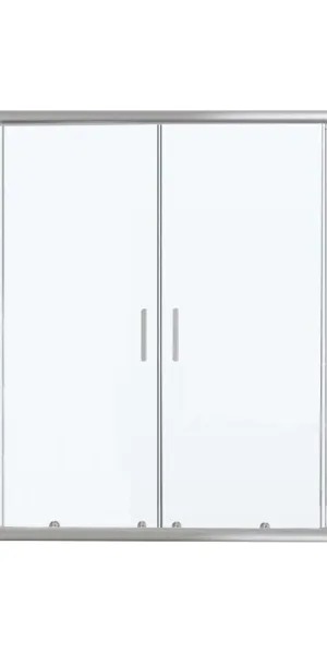 Шторка на ванну раздвижная 150х140х0,5 см профиль хром BelBagno Unique (UNIQUE-VF-2-150/180-140-C-Cr)