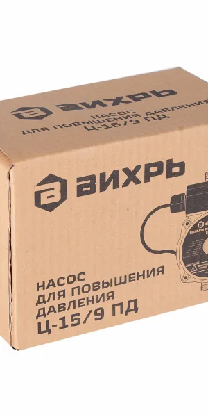 Циркуляционный насос для повышения давления Вихрь Ц-15/9 ПД подъем 9 м 160 мм с гайками (68/7/13)