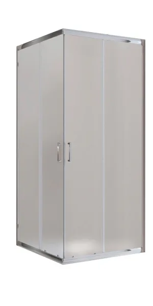 Душевой уголок BelBagno Uno хром 90х90х195 см квадрат стекло матовое 5 мм (UNO-195-A-2-90-P-Cr)