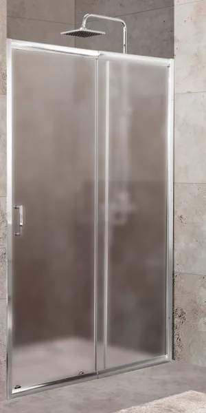 Душевая дверь BelBagno Unique стекло матовое 115х190 см профиль хром 5 мм раздвижная (UNIQUE-BF-1-100/115-P-Cr)