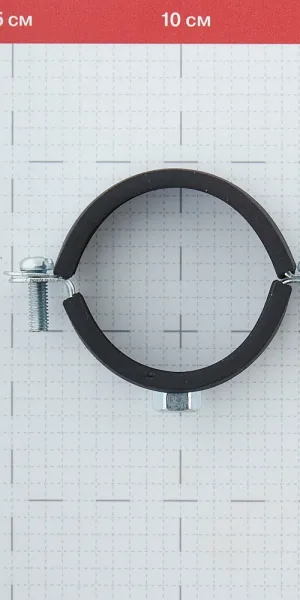 Хомут сантехнический 1 3/4" 54-58 мм оцинкованная сталь (20 шт.)
