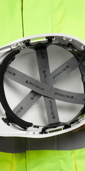 Каска защитная Delta Plus Diamond Vi Wind белая с храповиком (DIAM6WTRBC)