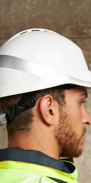 Каска защитная Delta Plus Diamond Vi Wind белая с храповиком (DIAM6WTRBC)