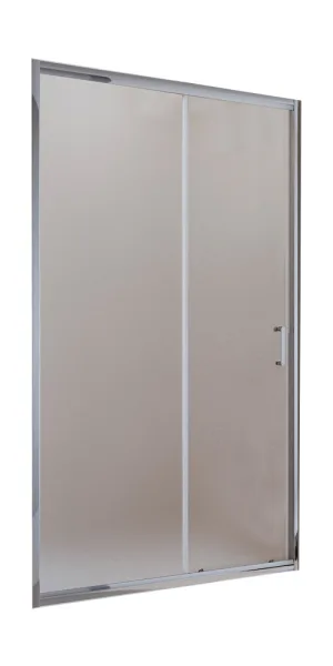 Душевая дверь BelBagno Uno-195 стекло матовое 160х195 см профиль хром 5 мм раздвижная (UNO-195-BF-1-160-P-Cr)
